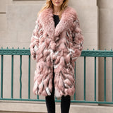Manteau oversize mi-long femme en fausse fourrure luxueuse