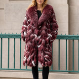 Manteau oversize mi-long femme en fausse fourrure luxueuse