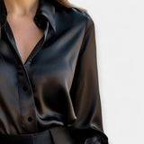 Tuva | Chemise À col en satin