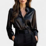 Tuva | Chemise À col en satin