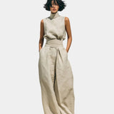Falyne | Ensemble épuré avec débardeur et pantalon fluide à jambes larges