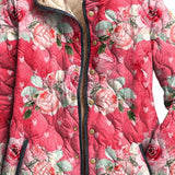 Catherine | Veste matelassée à motif fleuri