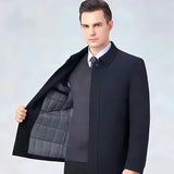 Veste réversible à col montant et fermeture éclair