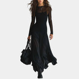 Lunaria | Robe Enchanting longue noir Tulle