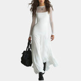 Lunaria | Robe Enchanting longue noir Tulle