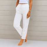 Sara | Pantalon haut de gamme en lin avec Confortable élastique Waistband