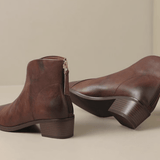 Lina | Bottes montantes élégantes à talon carré pour femme