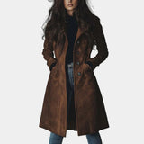 Sienna | Trench chic en suédine Manteau