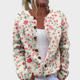 Catarine | Pull Automne fleuri à motifs