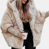 Gabriela | Doudoune oversize à capuche avec motif patchwork
