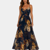 Bertholine | Robe élégante fleuri maxi