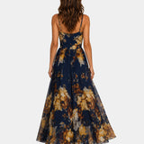 Bertholine | Robe élégante fleuri maxi