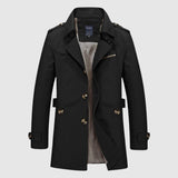 Deivids | Manteau long classique d’inspiration vintage