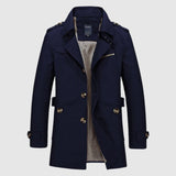 Deivids | Manteau long classique d’inspiration vintage