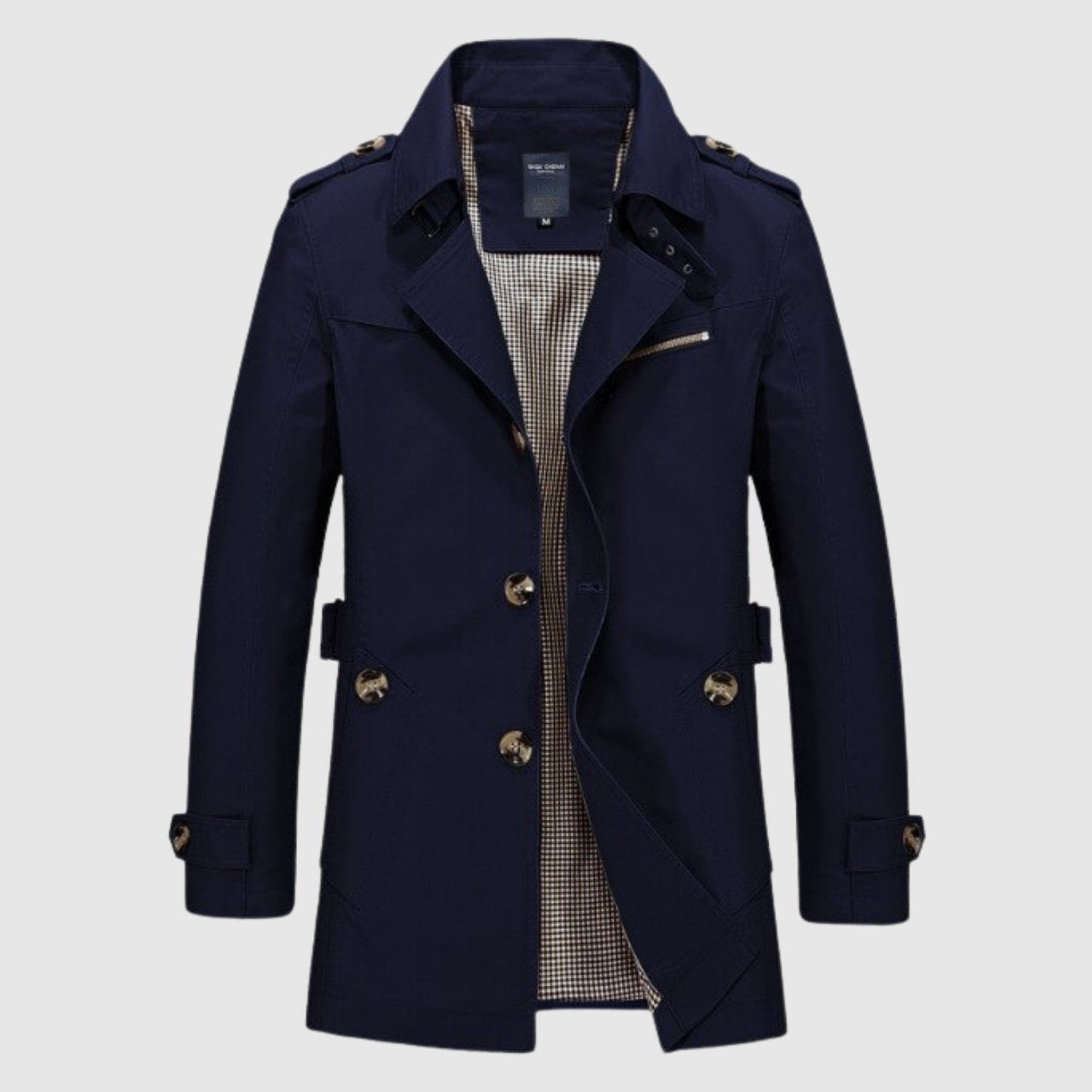 Deivids | Manteau long classique d’inspiration vintage