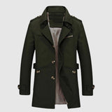Deivids | Manteau long classique d’inspiration vintage