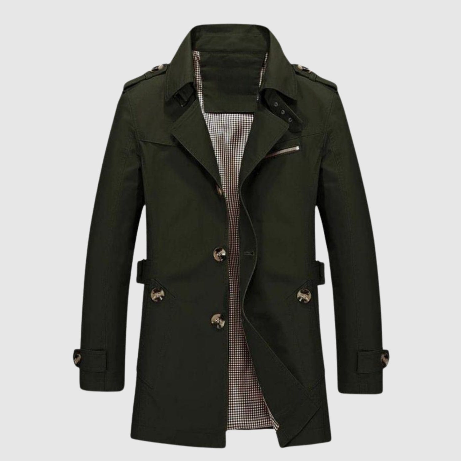 Deivids | Manteau long classique d’inspiration vintage