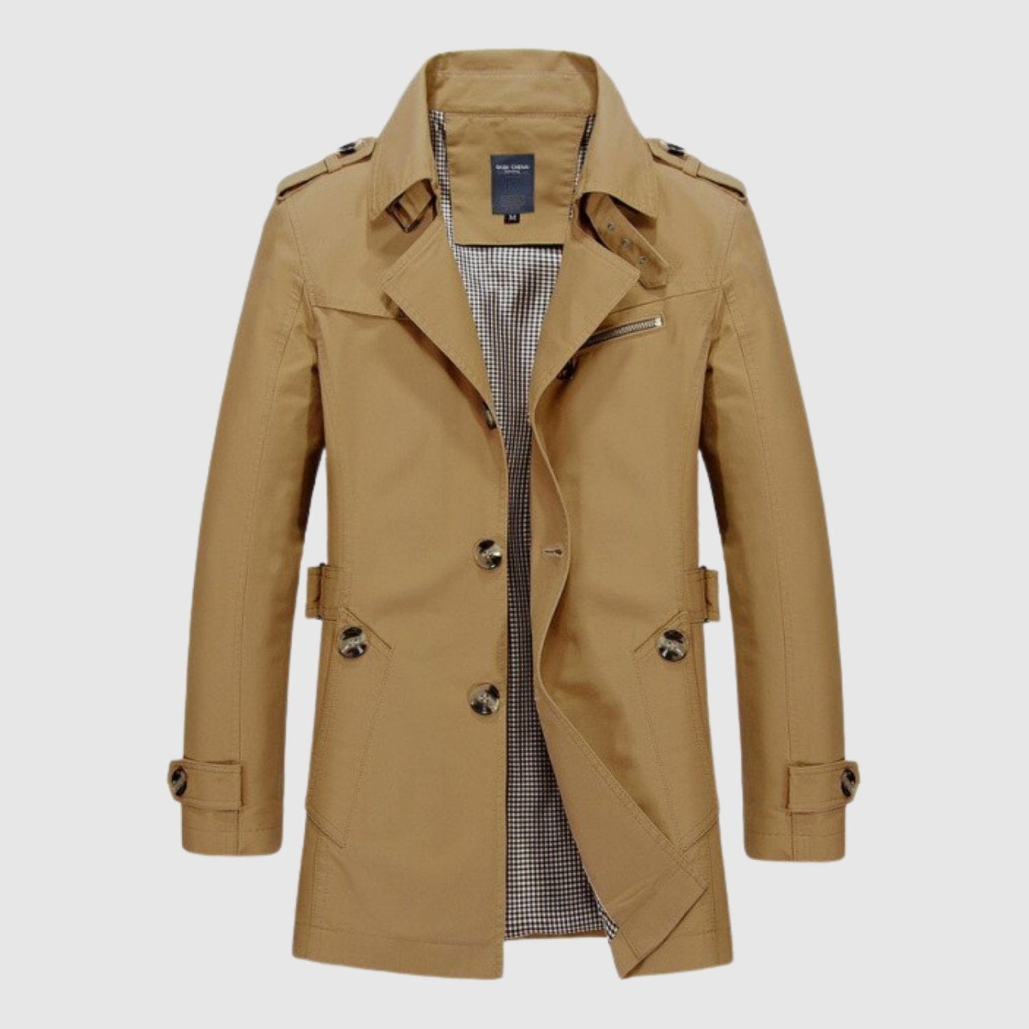 Deivids | Manteau long classique d’inspiration vintage