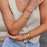 Domitille | Bracelet doré élégant