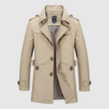 Deivids | Manteau long classique d’inspiration vintage