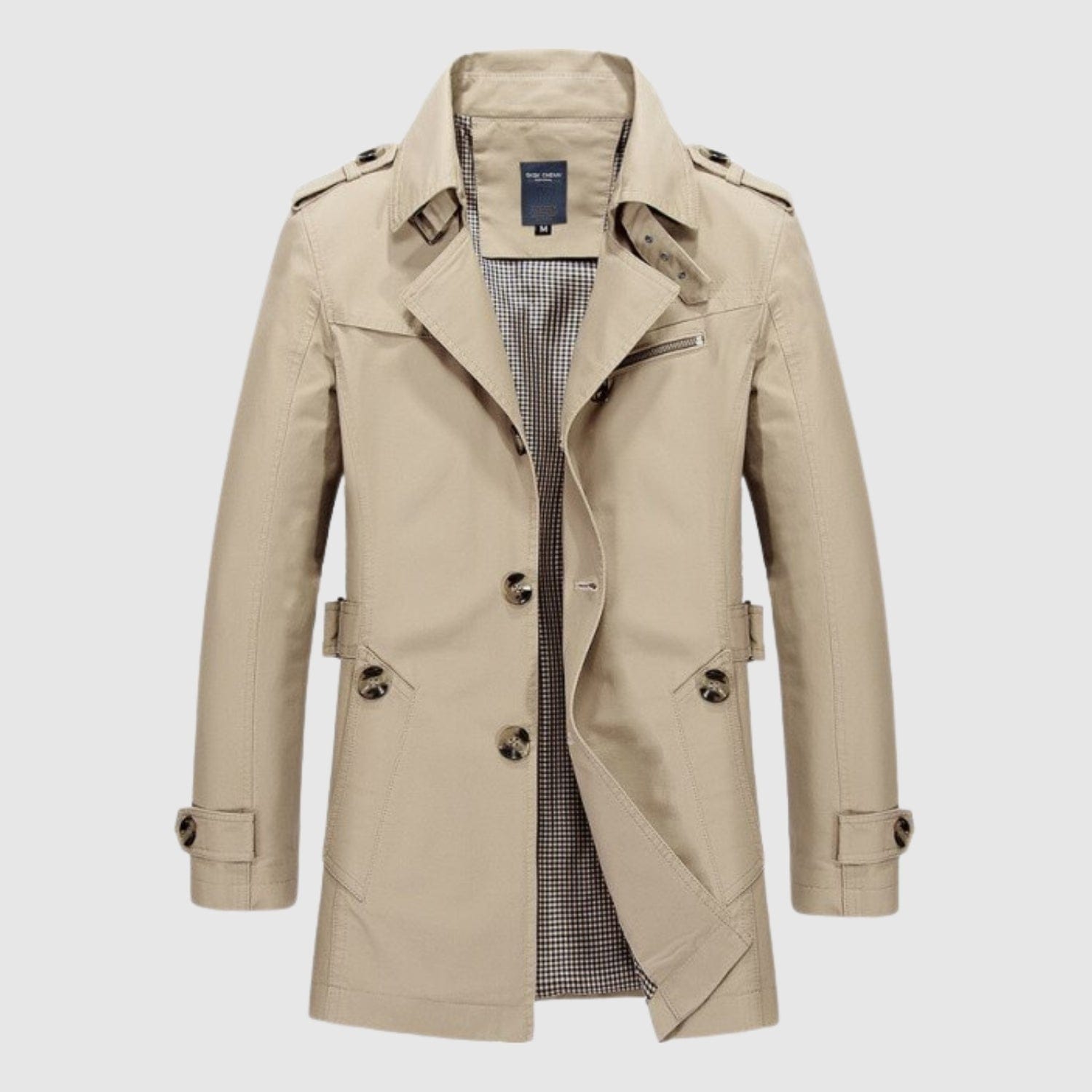 Deivids | Manteau long classique d’inspiration vintage