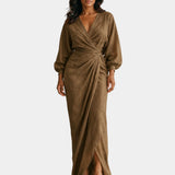 Sidonie | Robe longue rose et minimaliste