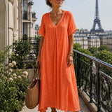 Basine | Robe à col en V légère maxi