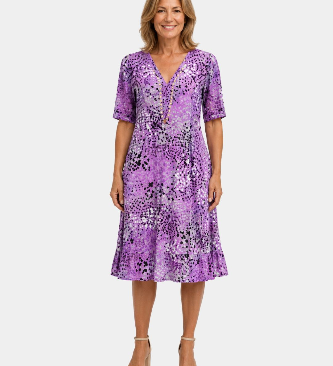 Adèle | Robe à col en V