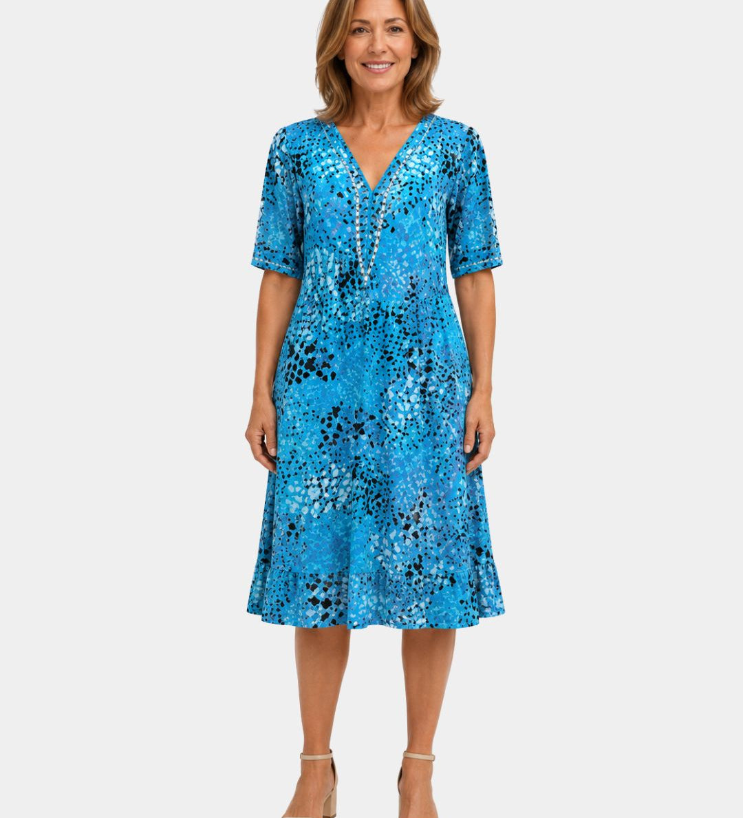 Adèle | Robe à col en V