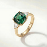 Berthe | Bague vert pierre