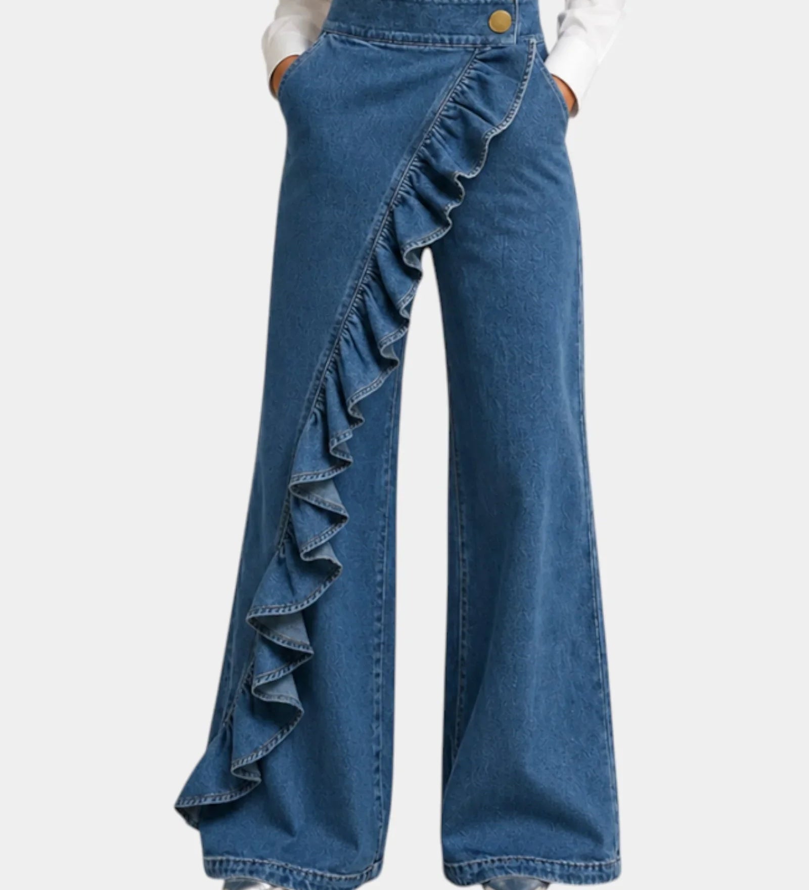 Aïssata | Pantalon fluide Volant