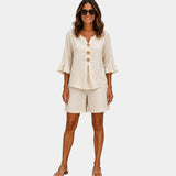 Auberte | Blouse et court Ensemble