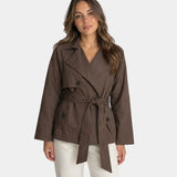 Lysianne | Trench marron croisé