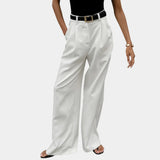 Flore | Pantalon uni à jambes larges sans ceinture