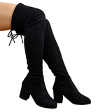 Alexandra | Bottes cuissardes chic à talon moyen