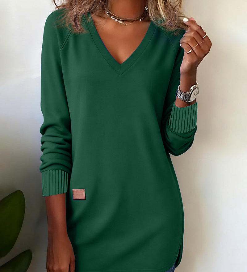 Pull chic à col en V
