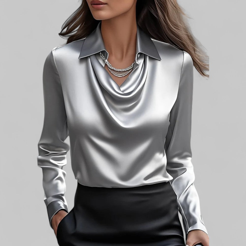 Theresa | Blouse sophistiquée en satin femme