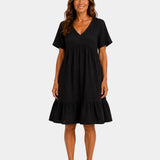 Alixandre | Robe élégante texturé midi