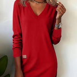 Pull chic à col en V