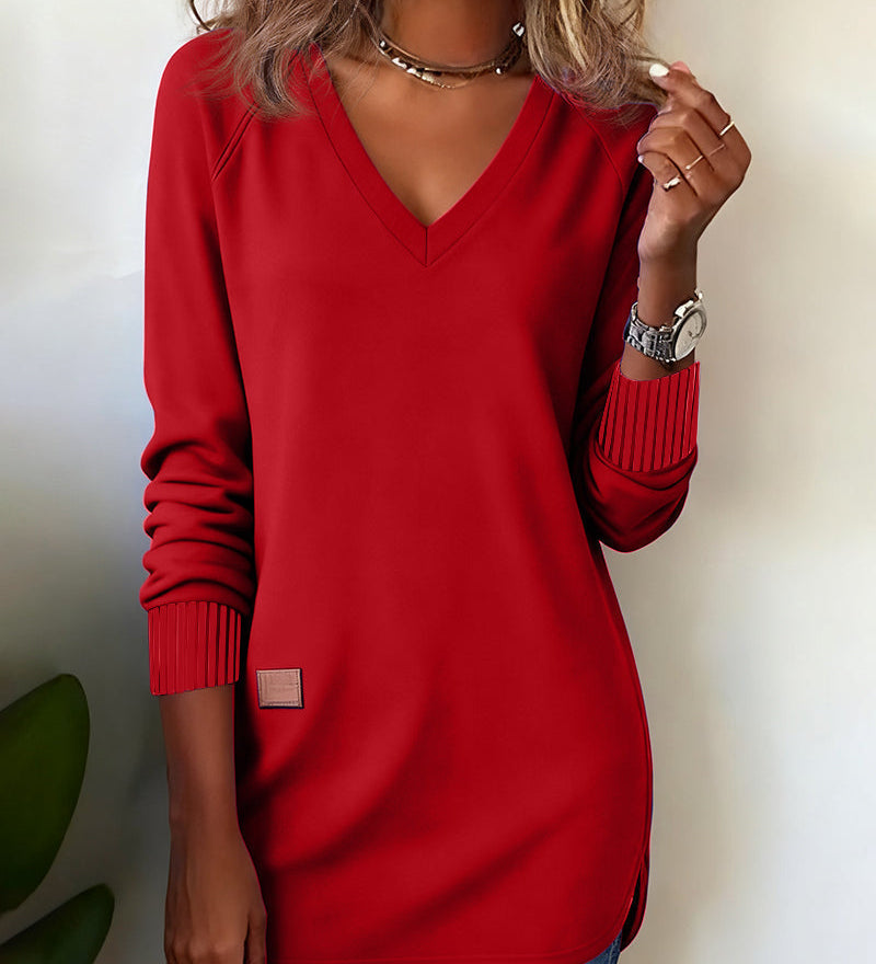 Pull chic à col en V
