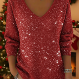 Adele | Pull à col en V Festive