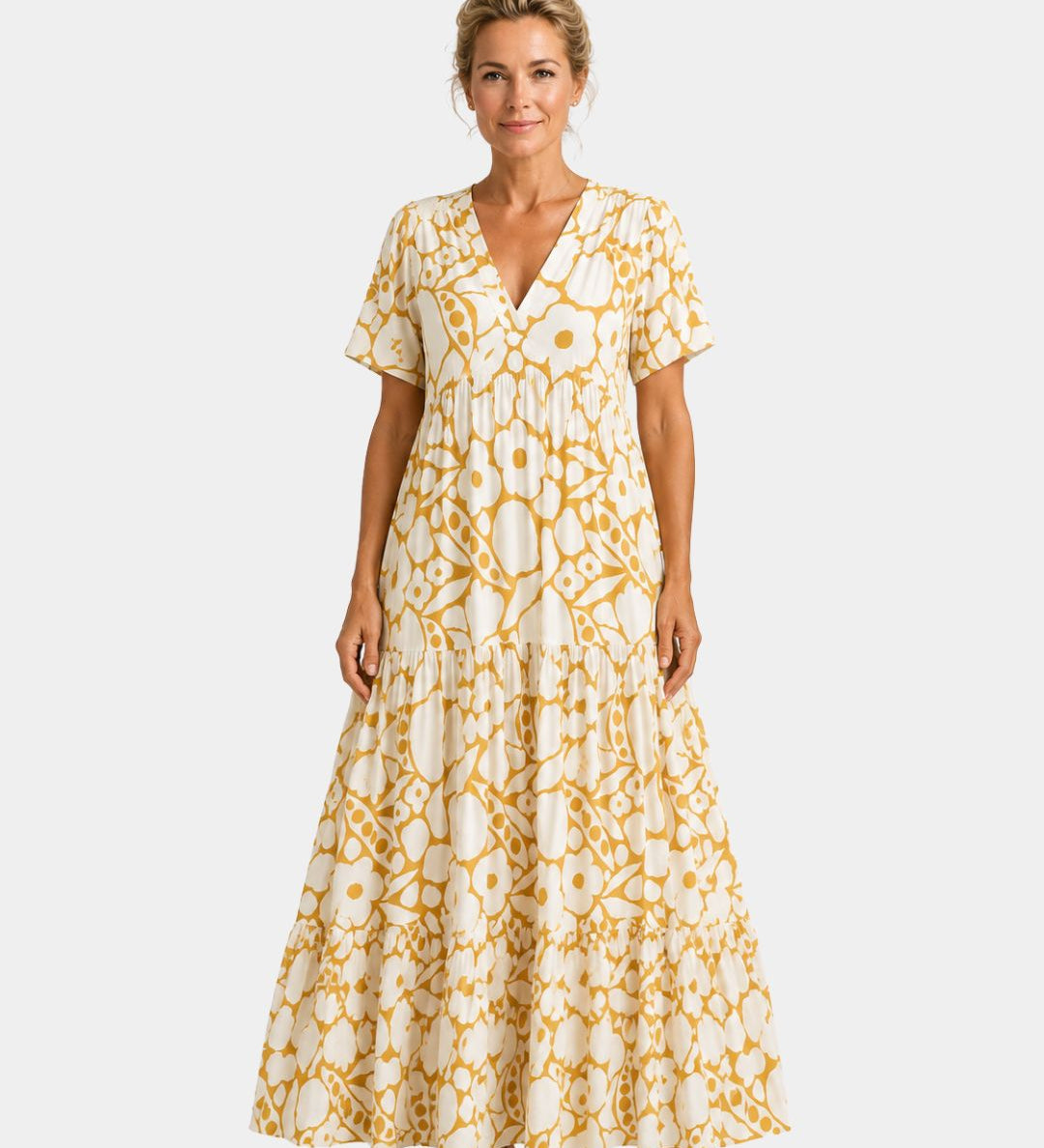 Achilde | Robe élégante fleuri maxi