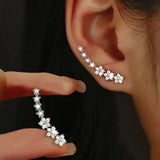 Éclore | Boucles d’oreilles classiques fleuri