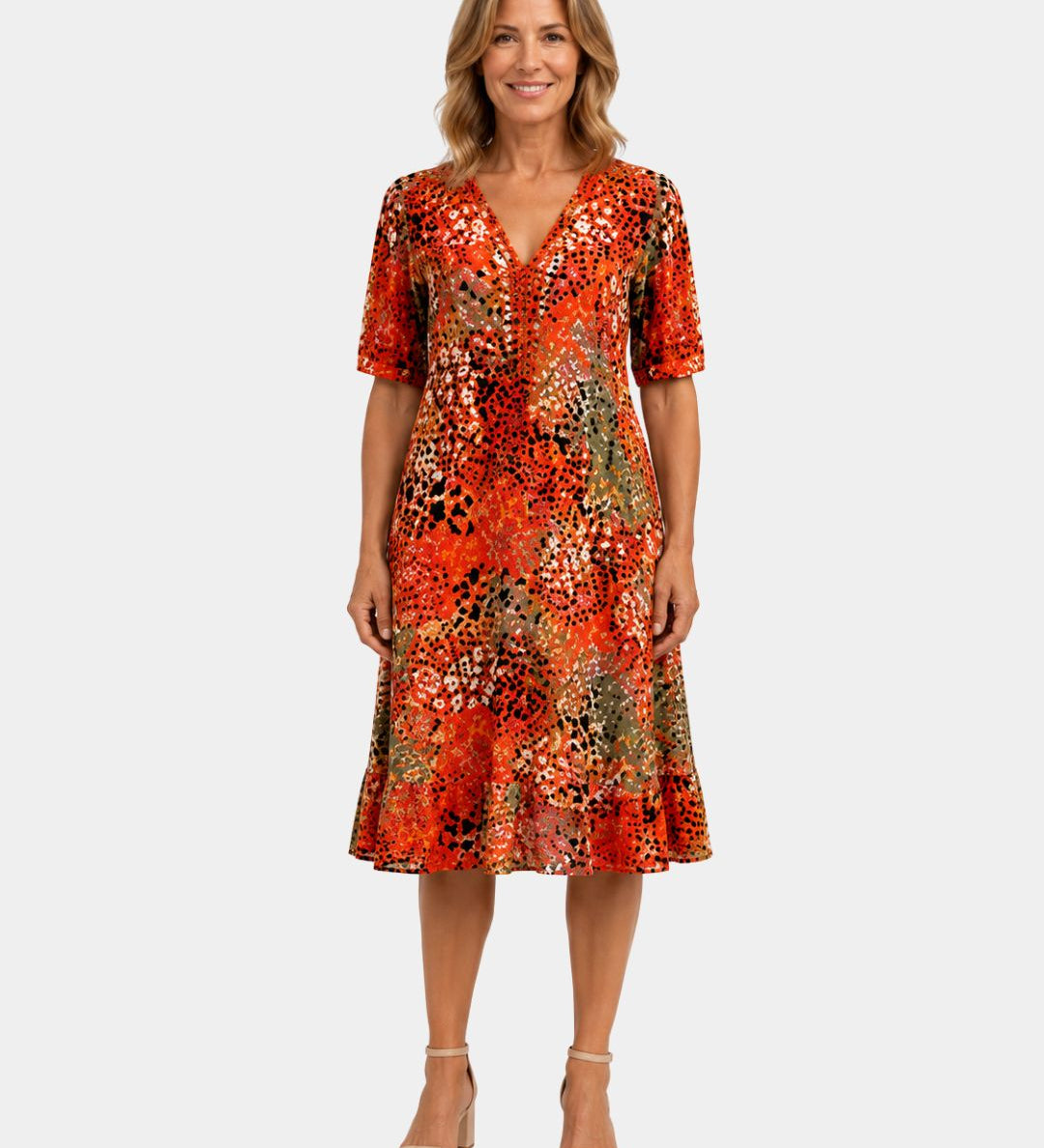 Adèle | Robe à col en V