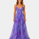Giselle | Robe longue élégante à motif fleuri