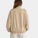 Juléane | Blouson bomber chic à col montant