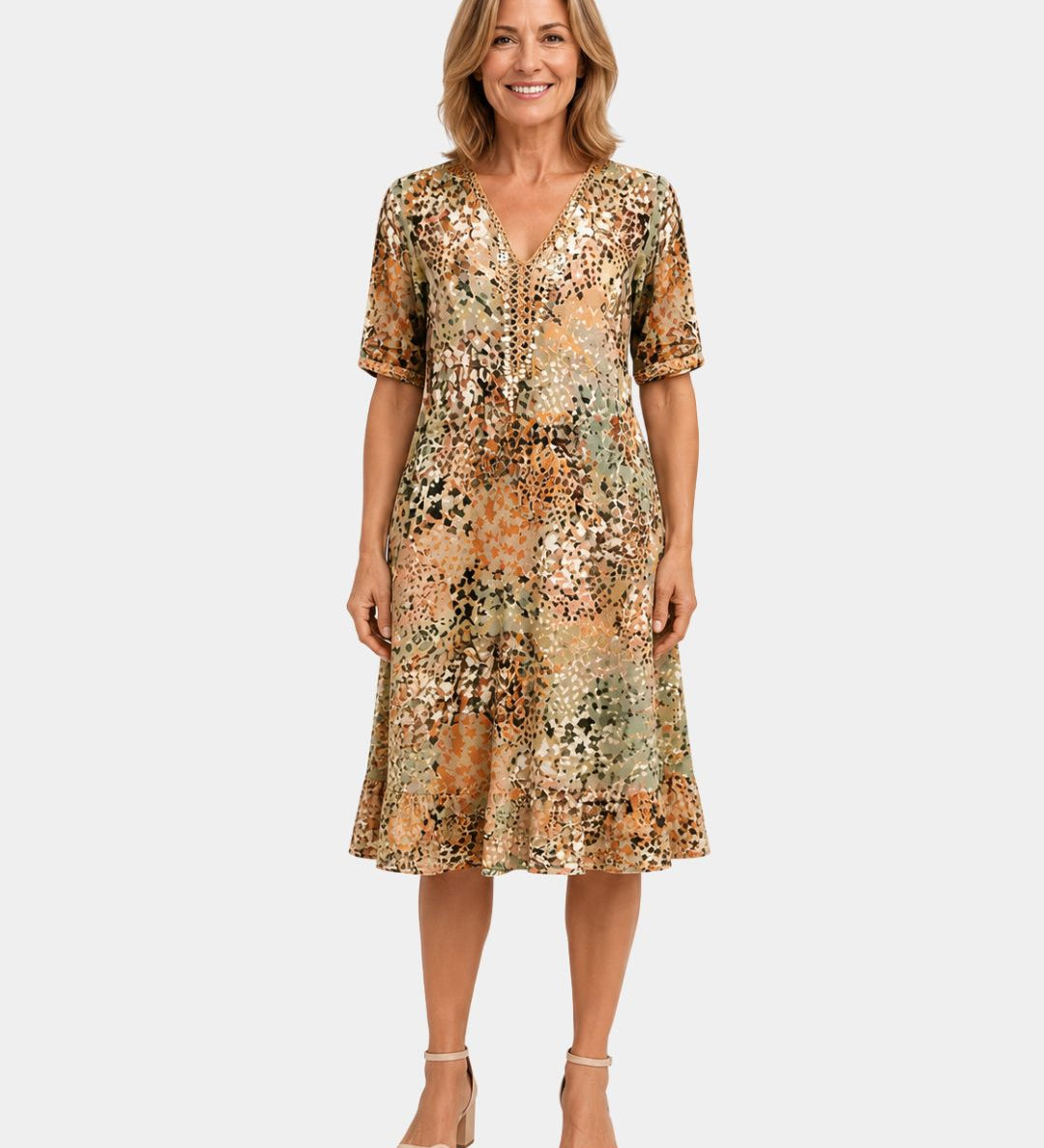 Adèle | Robe à col en V