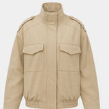 Juléane | Blouson bomber chic à col montant