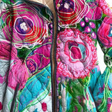 Philippa | Veste matelassée à motif fleuri champêtre