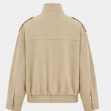 Juléane | Blouson bomber chic à col montant